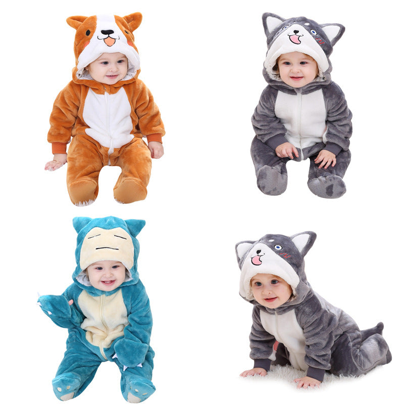 Stylish Qi Le Rabbit Baby Rompers for Boys and Girls