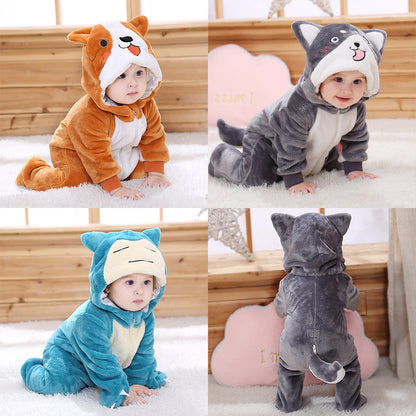 Stylish Qi Le Rabbit Baby Rompers for Boys and Girls