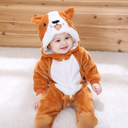 Stylish Qi Le Rabbit Baby Rompers for Boys and Girls