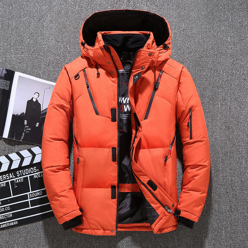 Men's Short Goose Down Jackets for Everyday Style