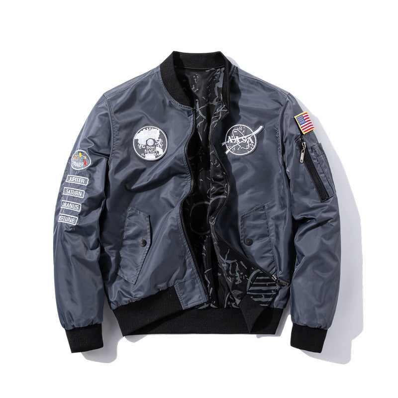 NASA double-sided men's casual sports jacket