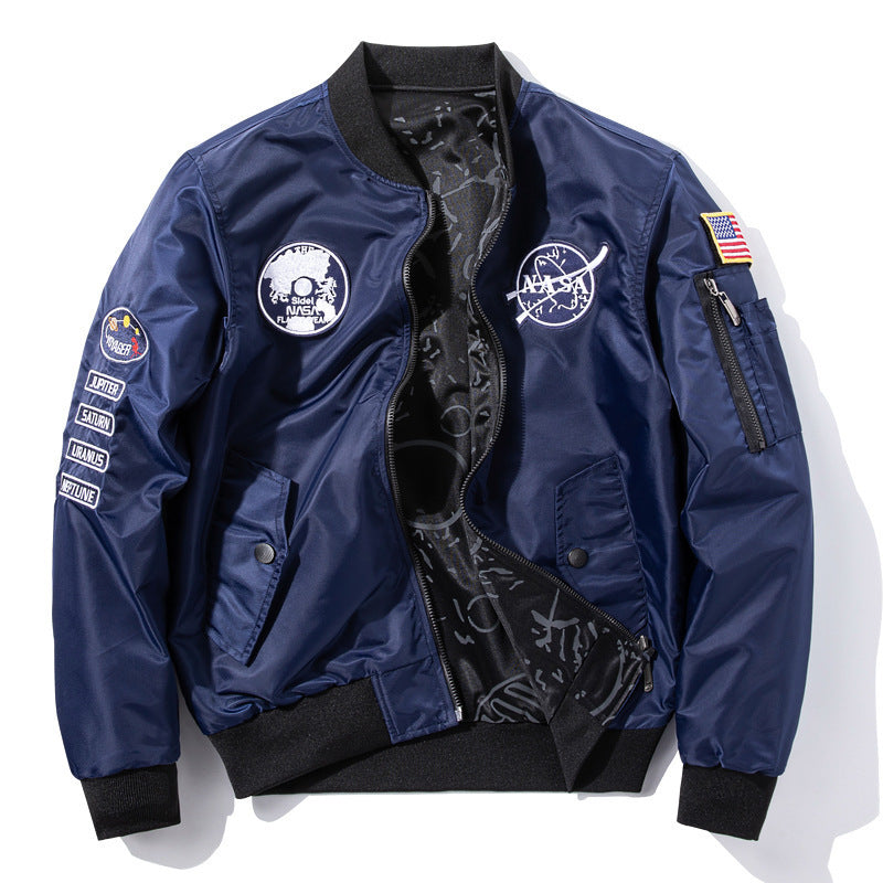 NASA double-sided men's casual sports jacket