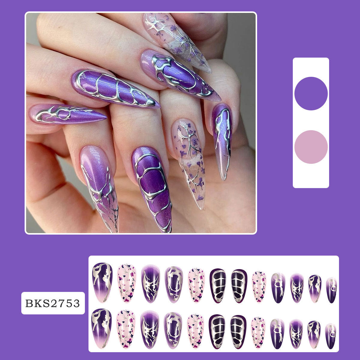 Trendy European and American Ins-Style Wear-On Nails